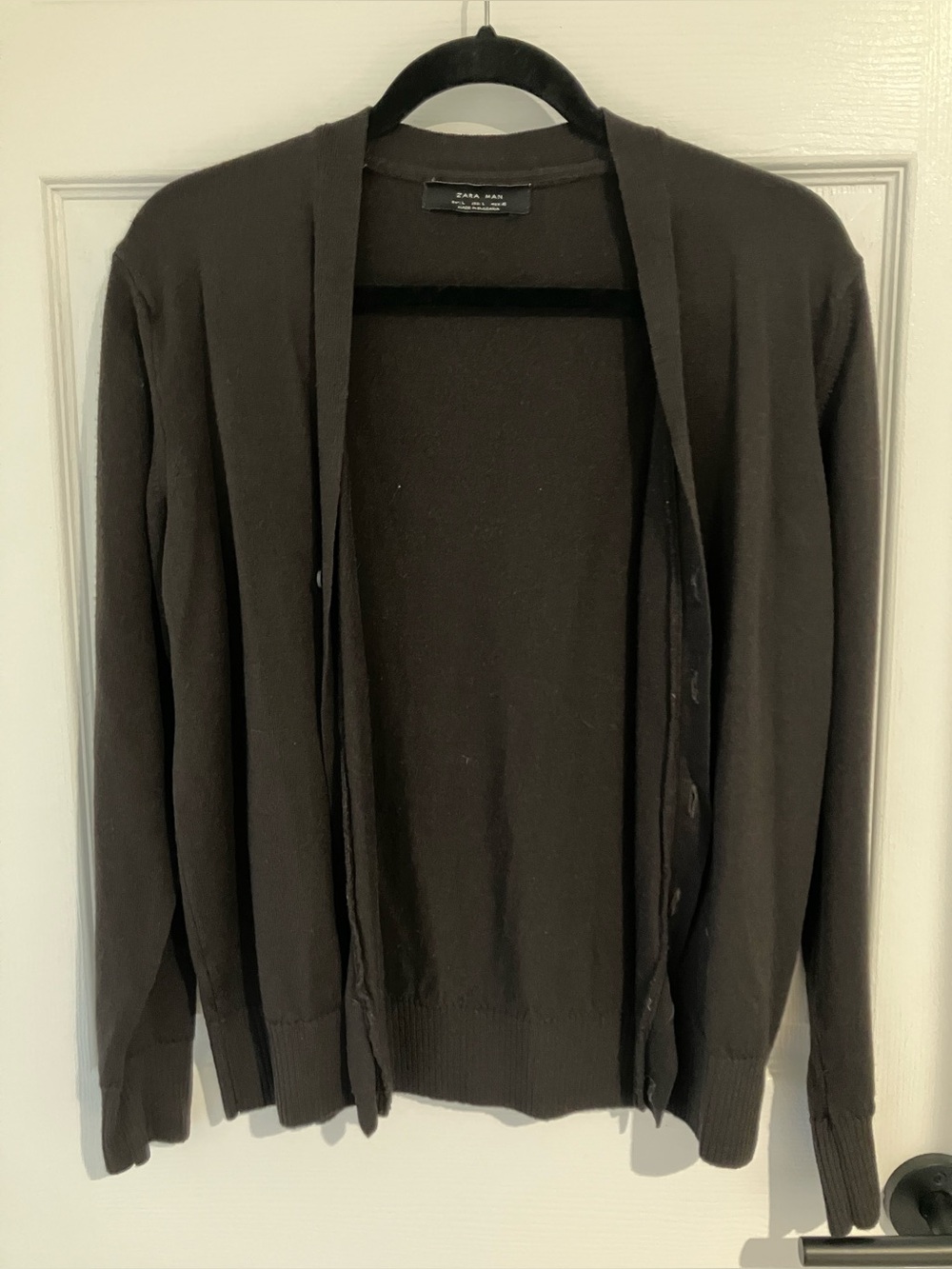 Zara Man Lightweight Button-Up Cardigan